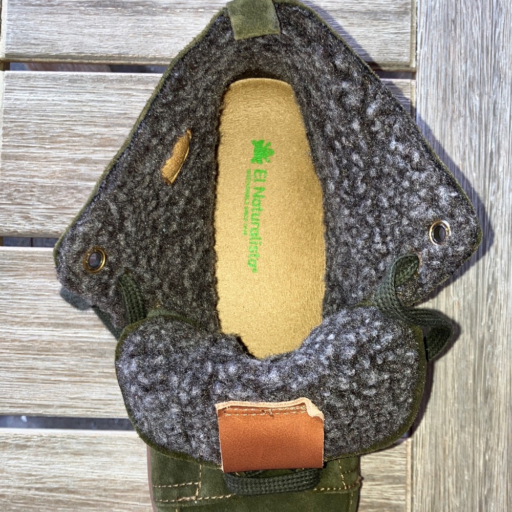 El Naturalista Boots size 41. Silk Suede Forest Green. - Picture 5 of 8